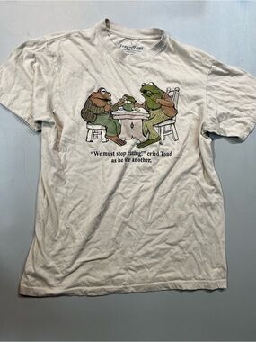 Frog and Toad Graphic Tee Cream